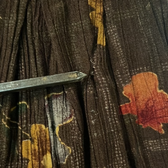 Romper Brown Plaid and Floral - Picture 9 of 10